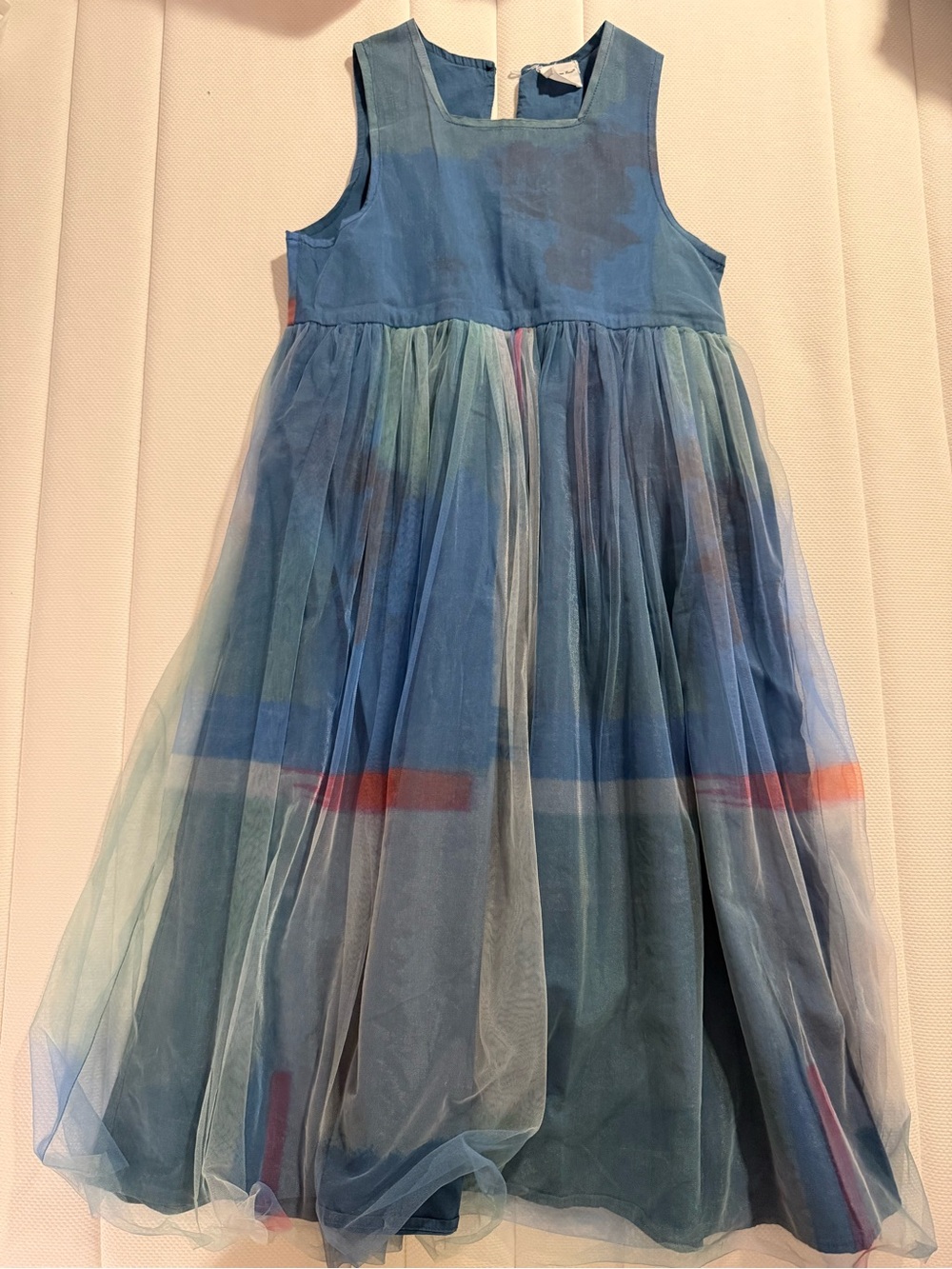 Girls Blue Tulle Party Dress